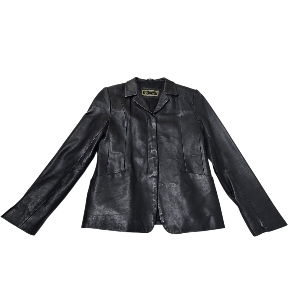 Milano Women's Classic Black Leather Jacket